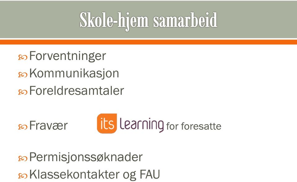 Foreldresamtaler Fravær