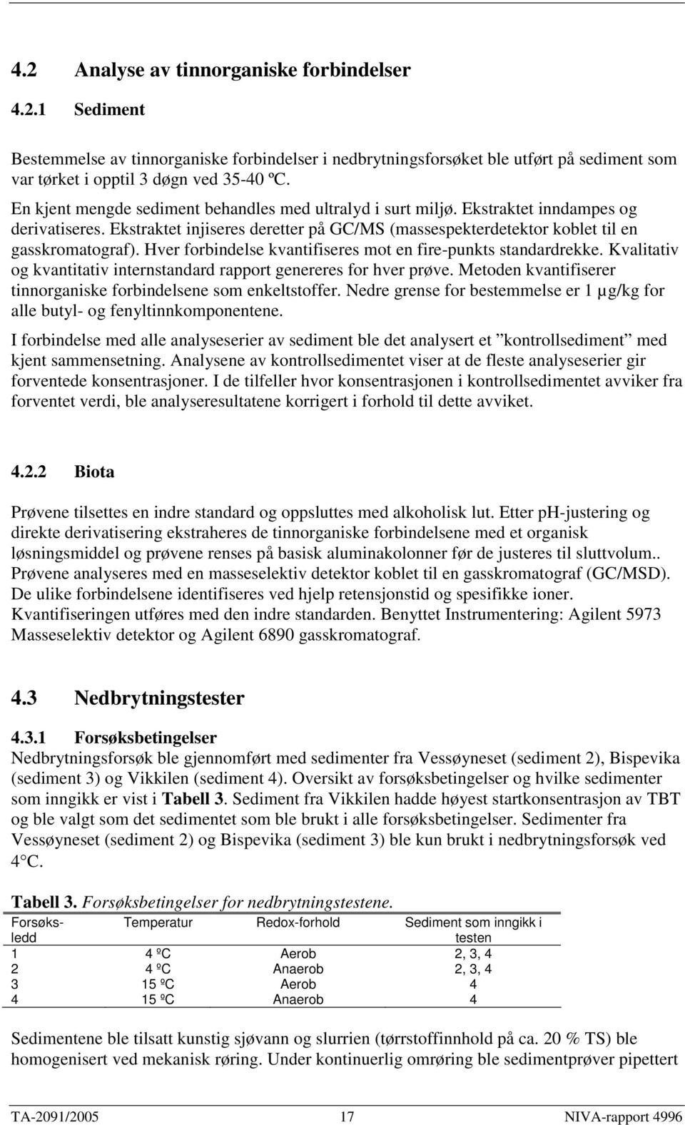 Hver forbindelse kvantifiseres mot en fire-punkts standardrekke. Kvalitativ og kvantitativ internstandard rapport genereres for hver prøve.