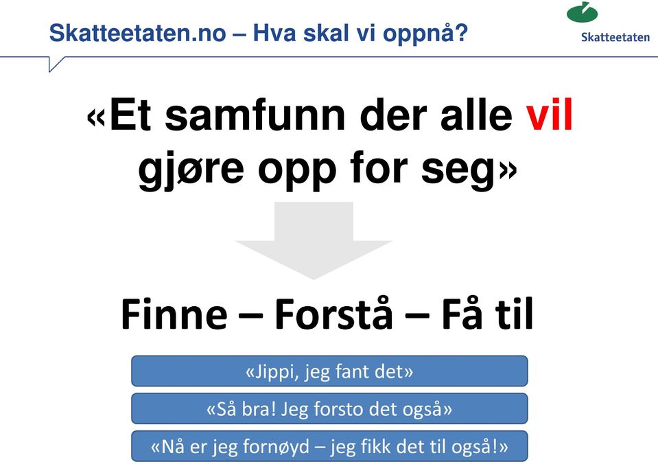 oppnå?