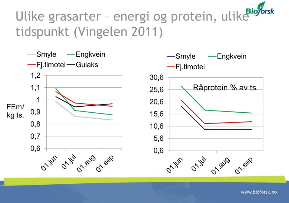 ulike tidspunkt