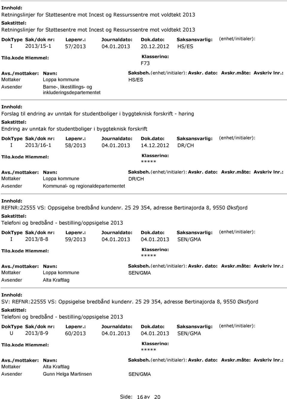 : Loppa kommune HS/ES Barne-, likestillings- og inkluderingsdepartementet Forslag til endring av unntak for studentboliger i byggteknisk forskrift - høring Endring av unntak for studentboliger i