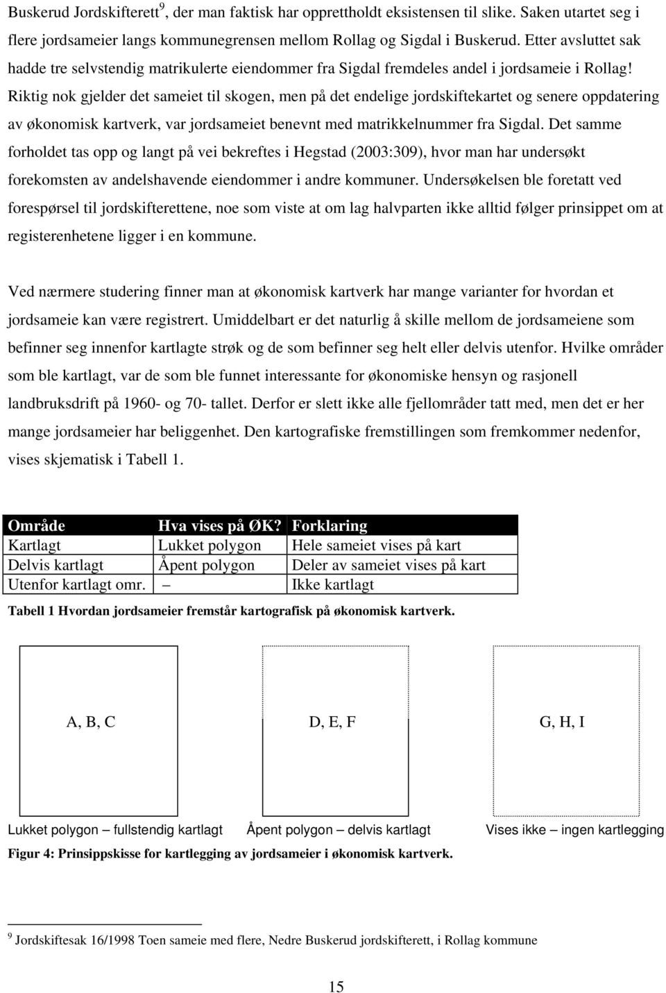 Riktig nok gjelder det sameiet til skogen, men på det endelige jordskiftekartet og senere oppdatering av økonomisk kartverk, var jordsameiet benevnt med matrikkelnummer fra Sigdal.