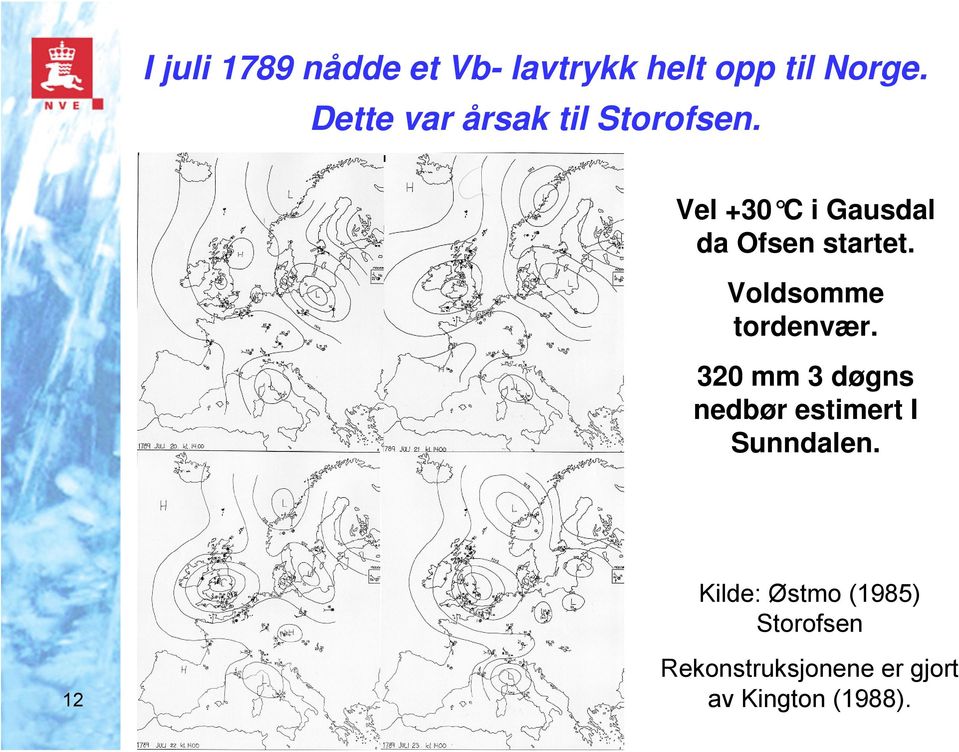 Vel +30 C i Gausdal da Ofsen startet. Voldsomme tordenvær.