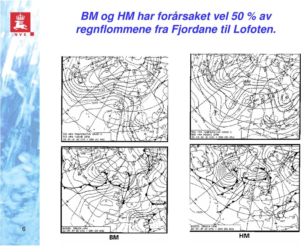 % av regnflommene