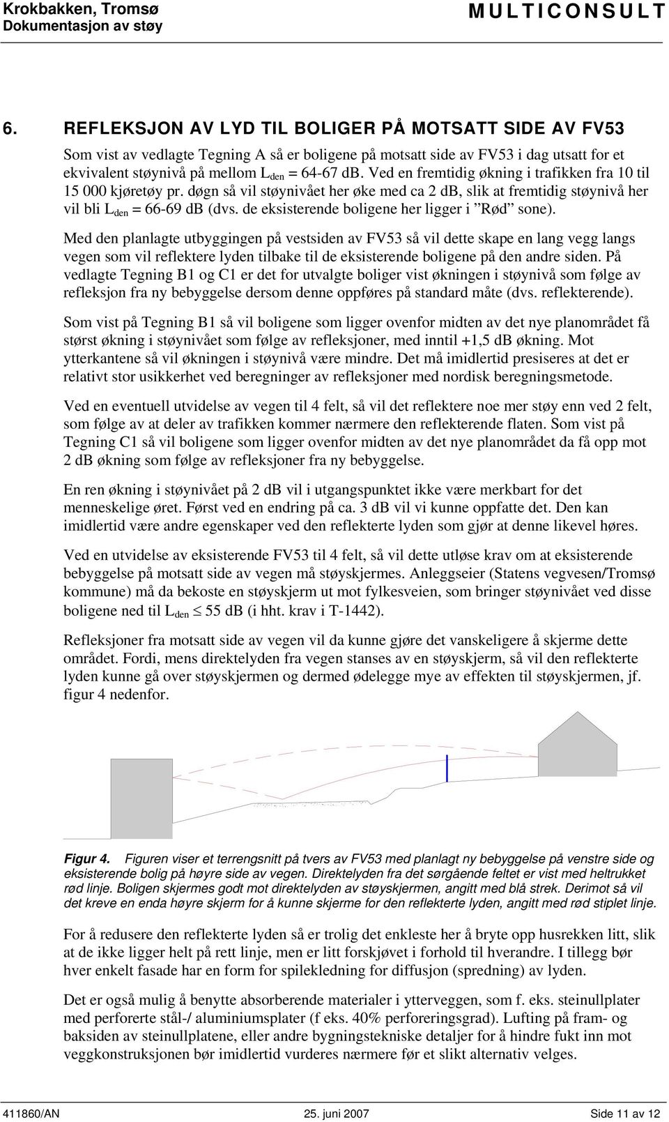 de eksisterende boligene her ligger i Rød sone).