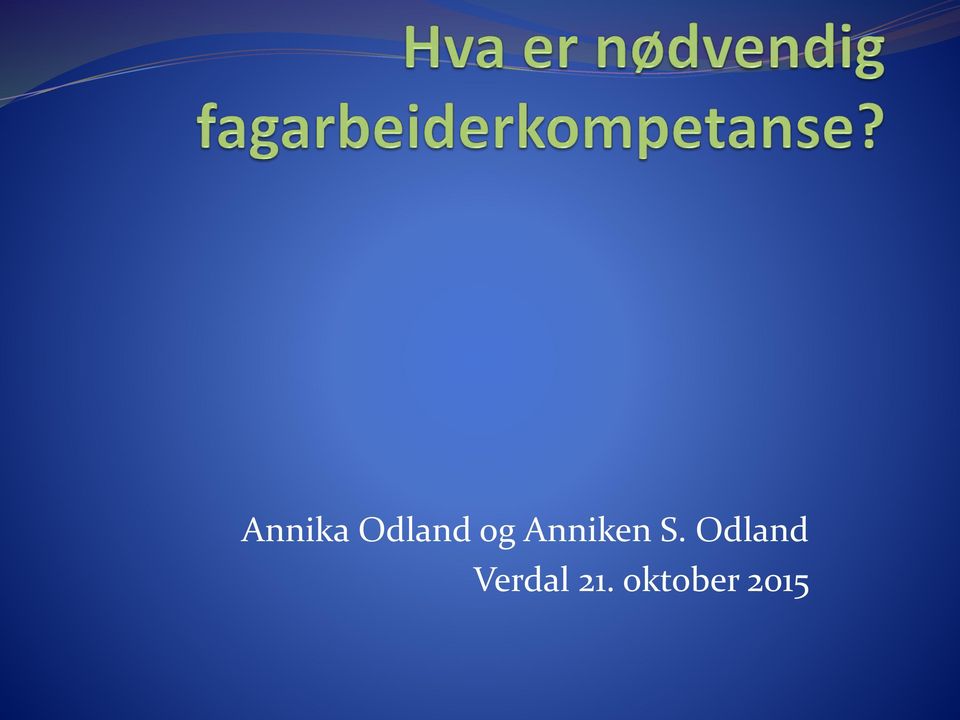 Odland Verdal