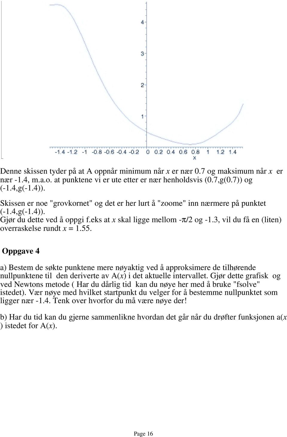 3, vil du få en (liten) overraskelse rundt x = 1.55.