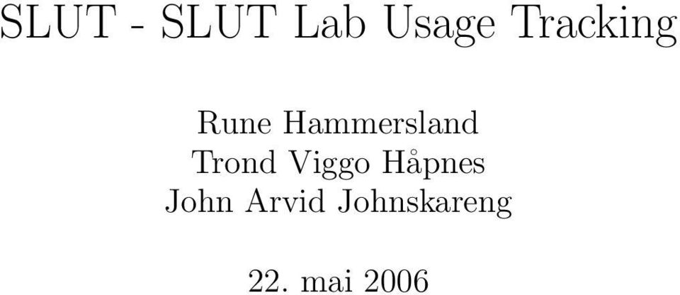 Hammersland Trond Viggo