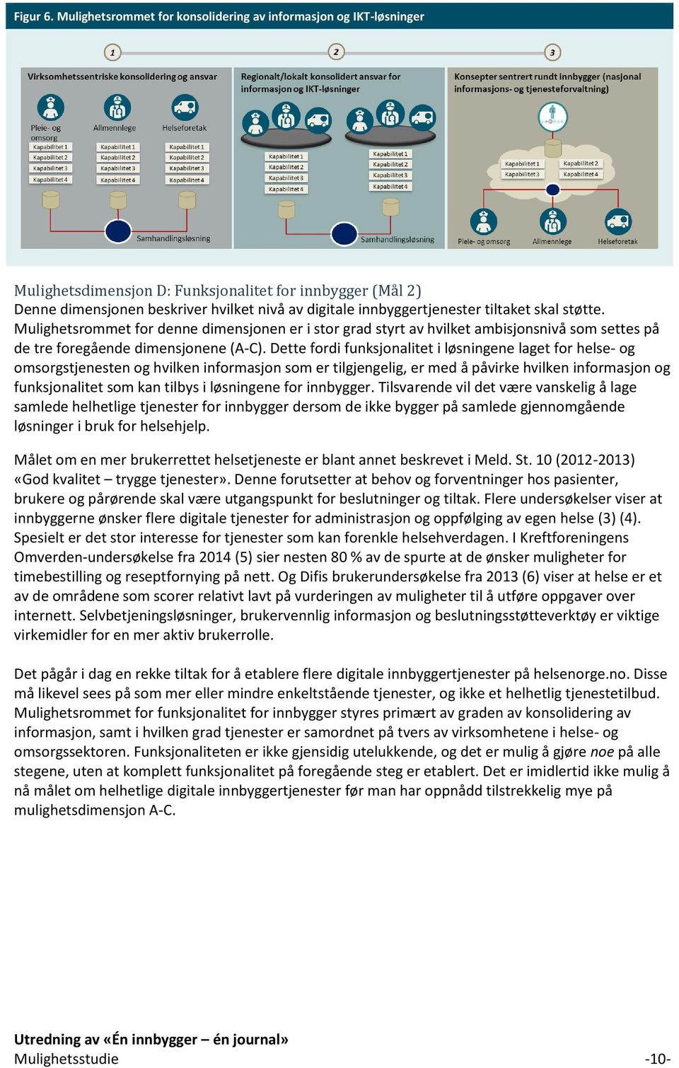 tiltaket skal støtte. Mulighetsrommet for denne dimensjonen er i stor grad styrt av hvilket ambisjonsnivå som settes på de tre foregående dimensjonene (A-C).