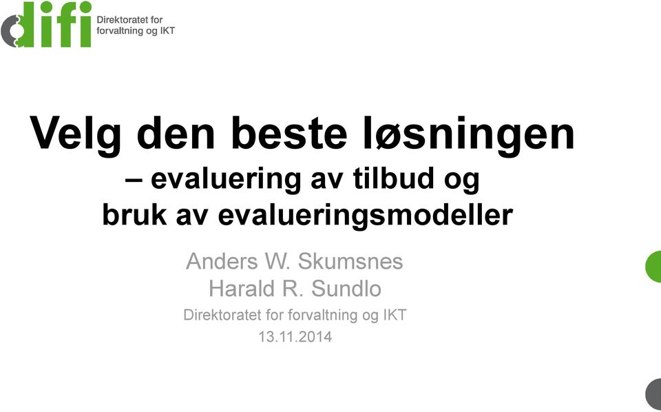 av evalueringsmodeller Anders