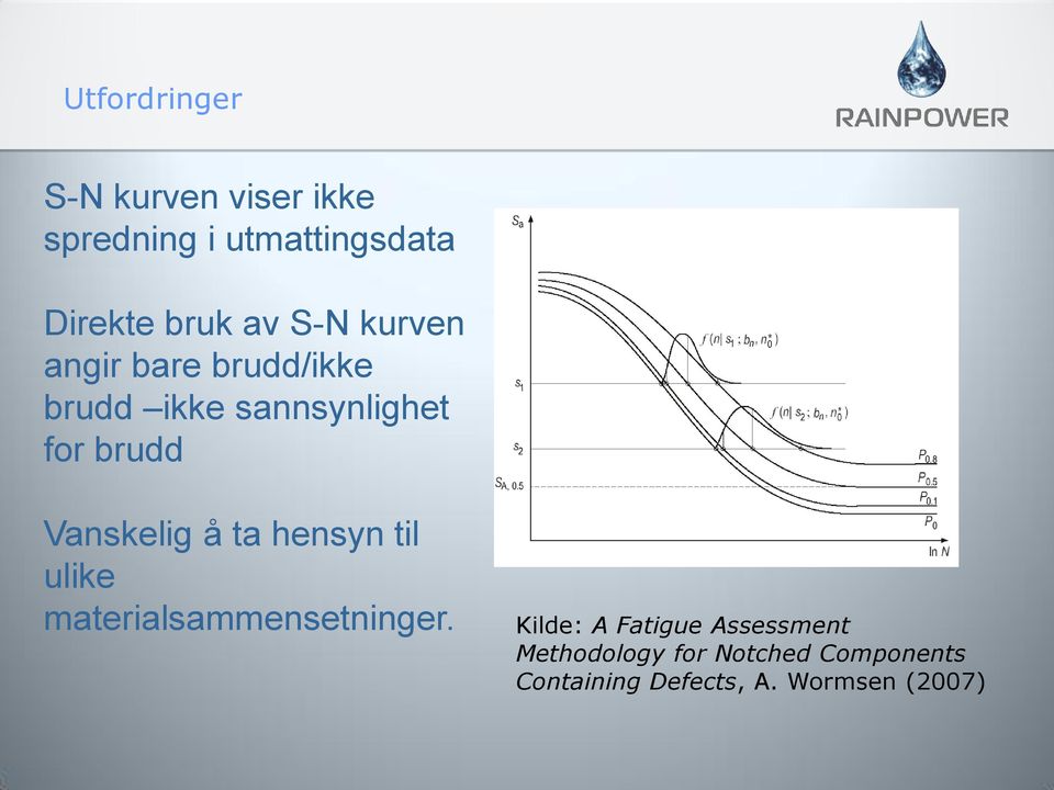 Vanskelig å ta hensyn til ulike materialsammensetninger.