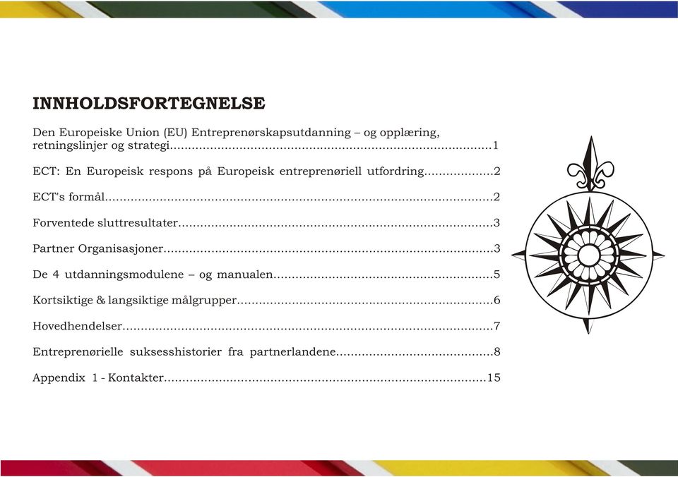 ..2 Forventede sluttresultater...3 Partner Organisasjoner...3 De 4 utdanningsmodulene og manualen.