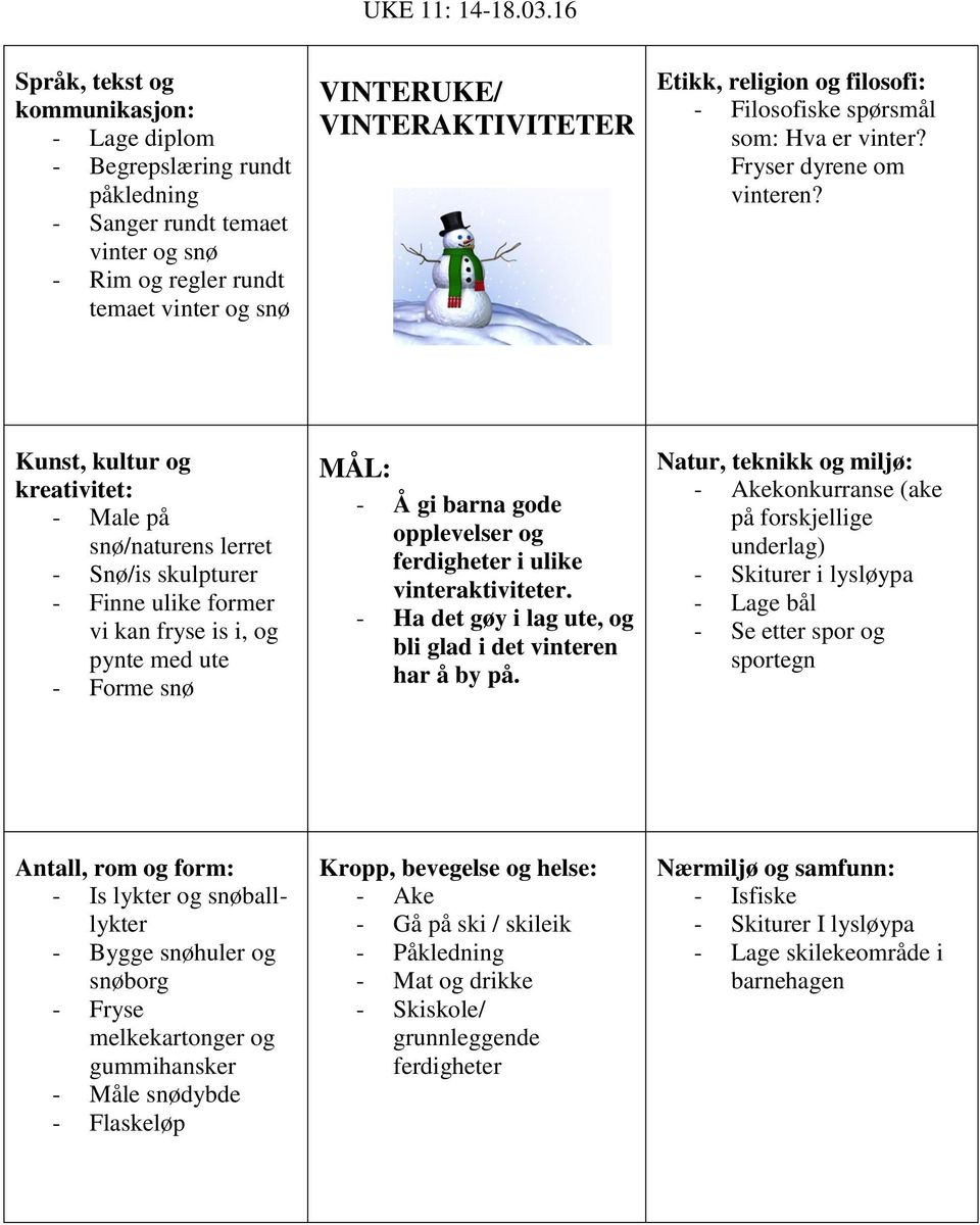 religion og filosofi: - Filosofiske spørsmål som: Hva er vinter? Fryser dyrene om vinteren?