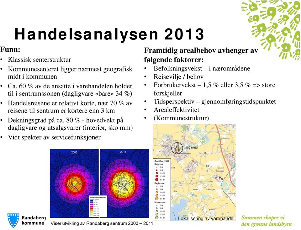 enn 3 km Dekningsgrad på ca.