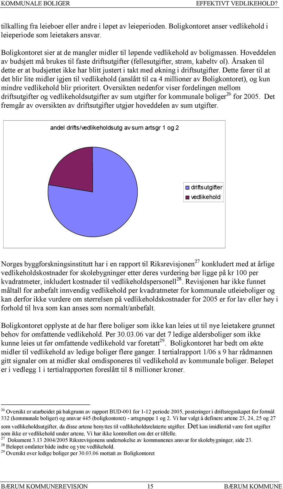 Årsaken til dette er at budsjettet ikke har blitt justert i takt med økning i driftsutgifter.