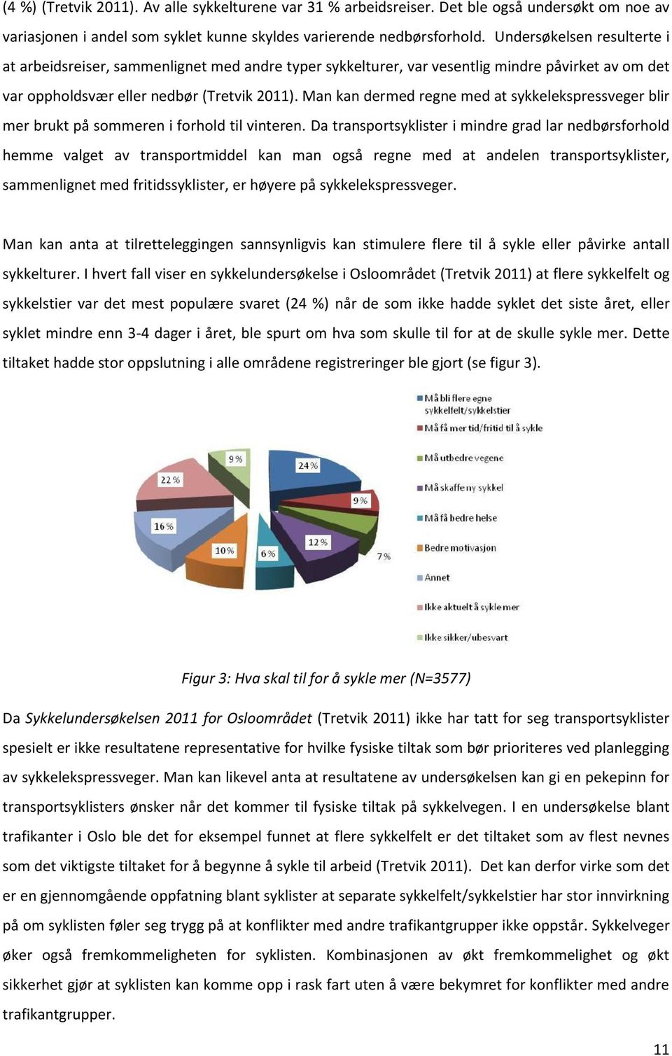 Man kan dermed regne med at sykkelekspressveger blir mer brukt på sommeren i forhold til vinteren.