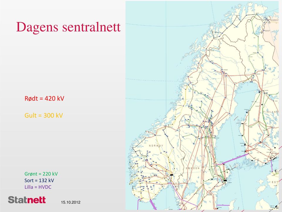 Grønt = 220 kv Sort = 132