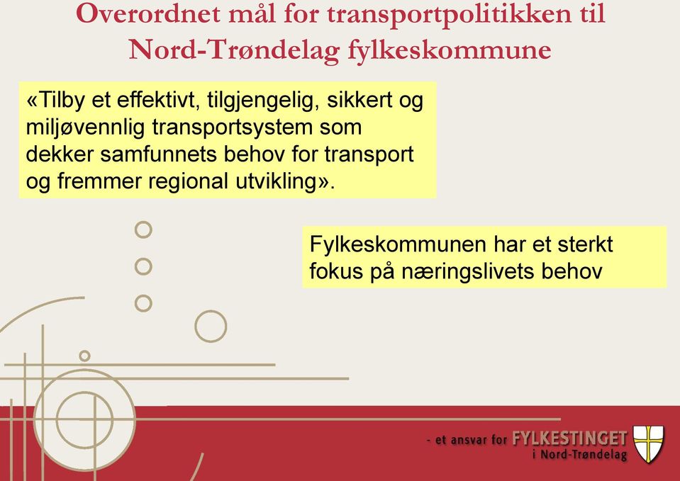 miljøvennlig transportsystem som dekker samfunnets behov for