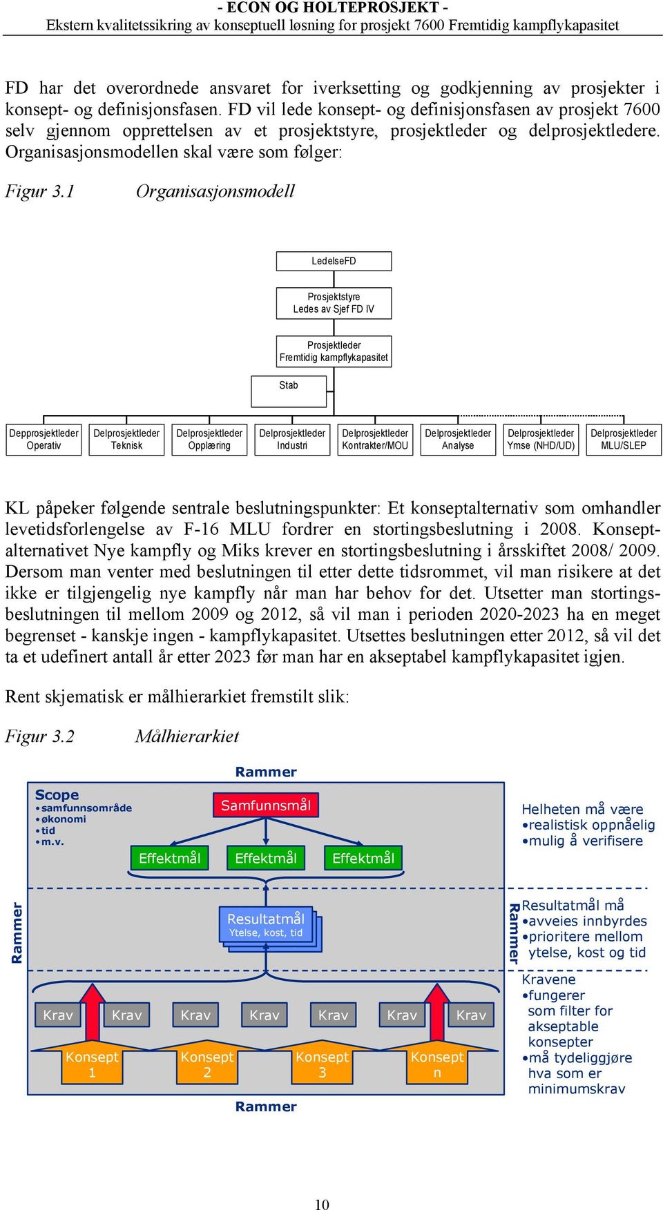 Organisasjonsmodellen skal være som følger: Figur 3.