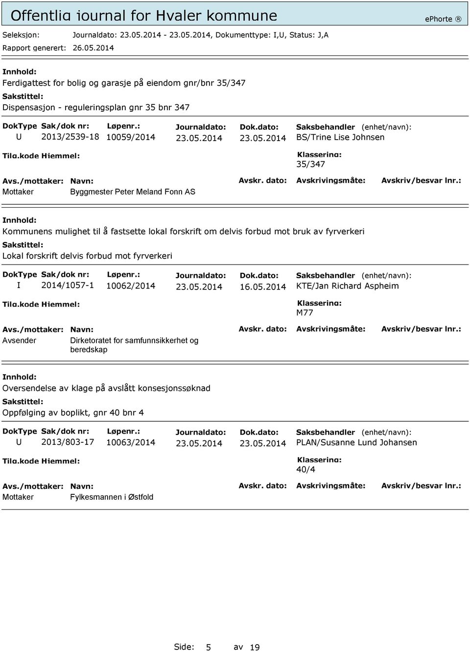 forskrift delvis forbud mot fyrverkeri 2014/1057