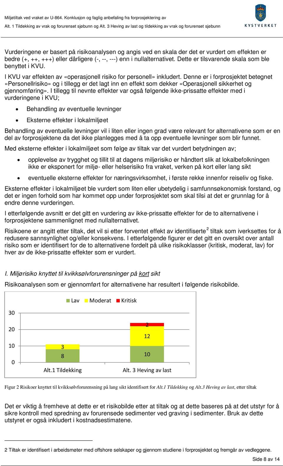 Denne er i forprosjektet betegnet «Personellrisiko» og i tillegg er det lagt inn en effekt som dekker «Operasjonell sikkerhet og gjennomføring».