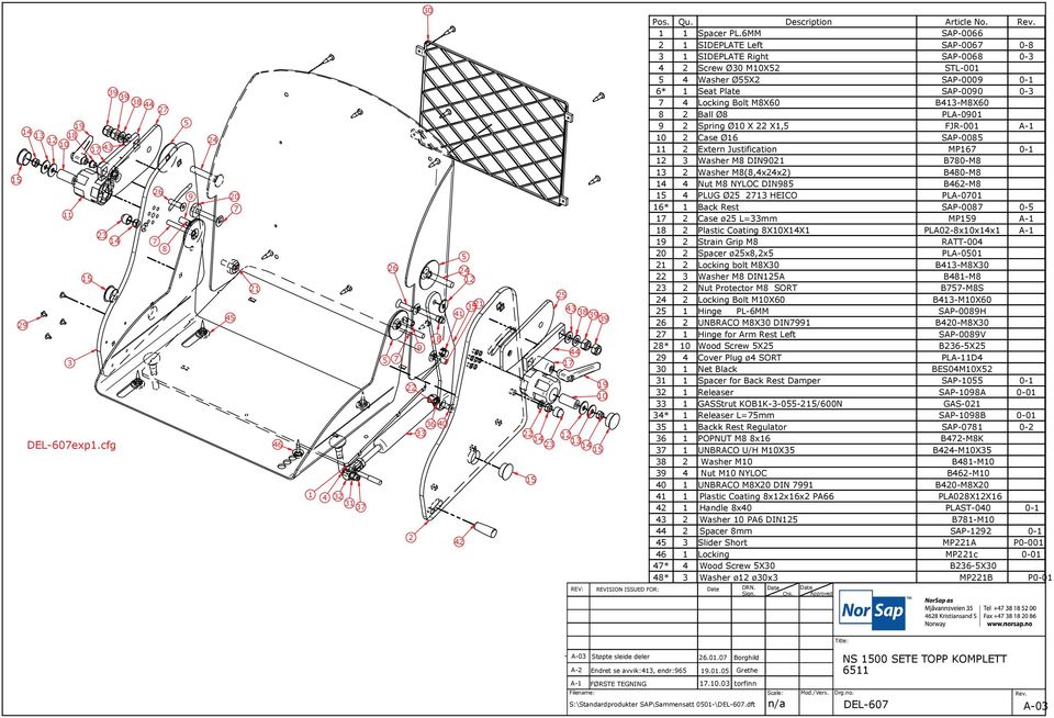 Rest Case Plastic Coating Strain Grip Spacer Locking bolt Washer Nut Protector Locking Bolt Hinge Hinge for Arm