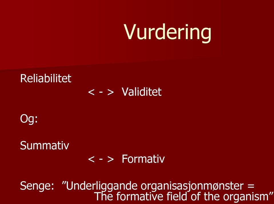 Formativ Senge: Underliggande