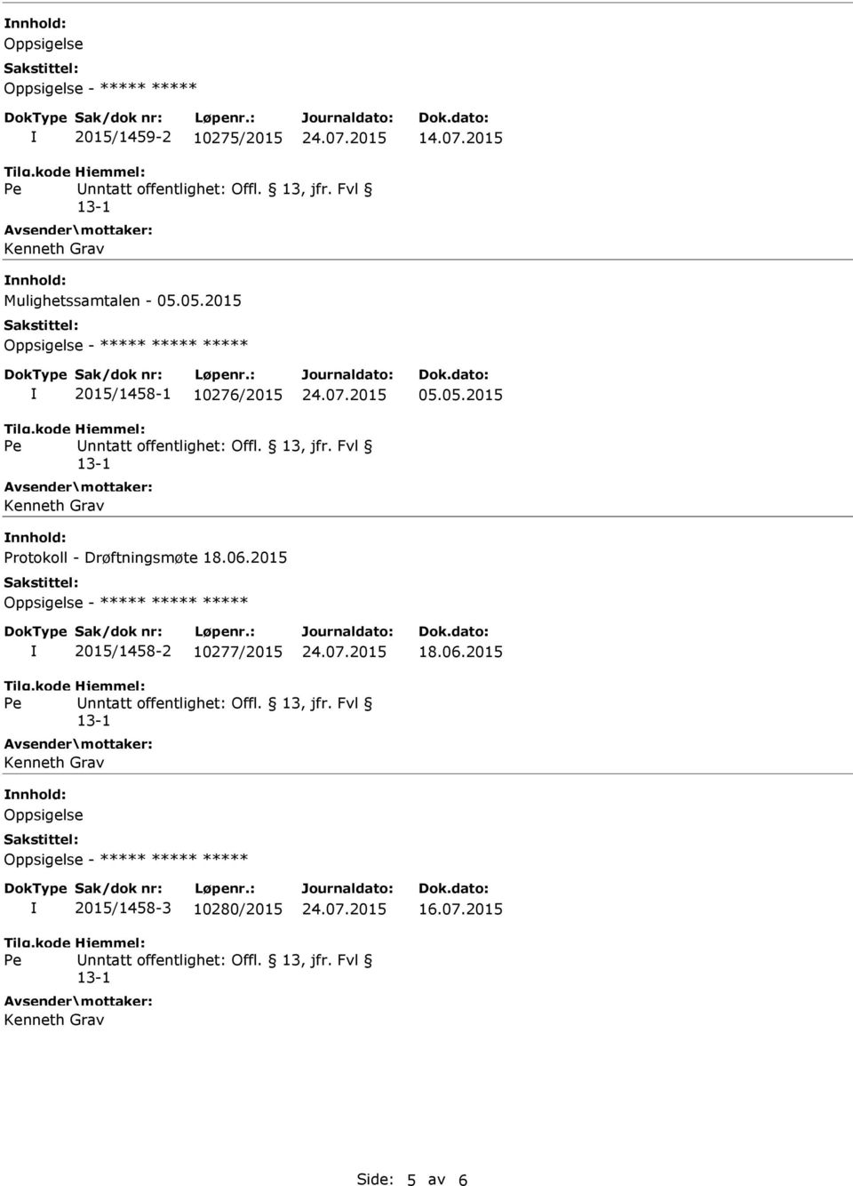 05.2015 nnhold: Protokoll - Drøftningsmøte 18.06.