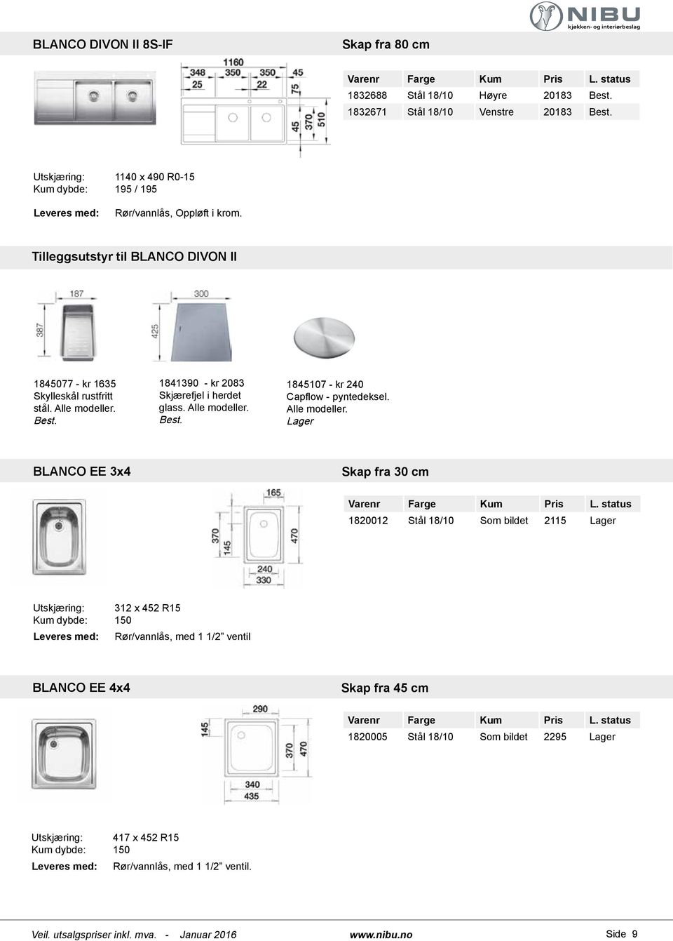 Alle modeller. 1845107 - kr 240 Capflow - pyntedeksel. Alle modeller.