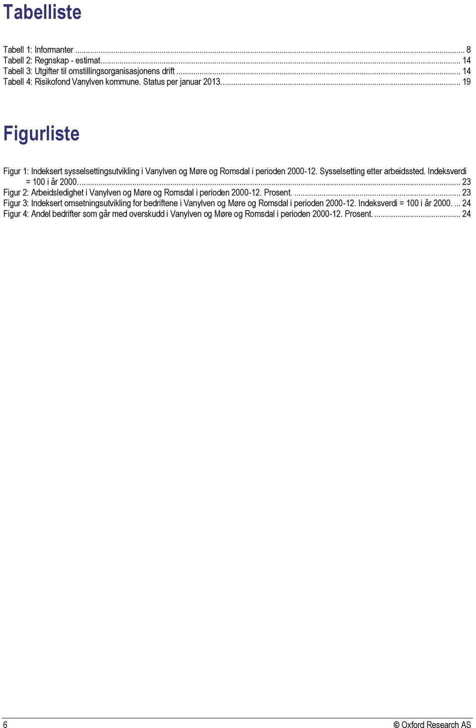 Indeksverdi = 100 i år 2000.... 23 Figur 2: Arbeidsledighet i Vanylven og Møre og Romsdal i perioden 2000-12. Prosent.