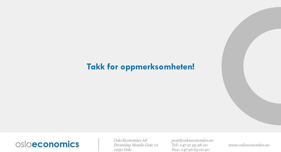 0250 Oslo post@osloeconomics.