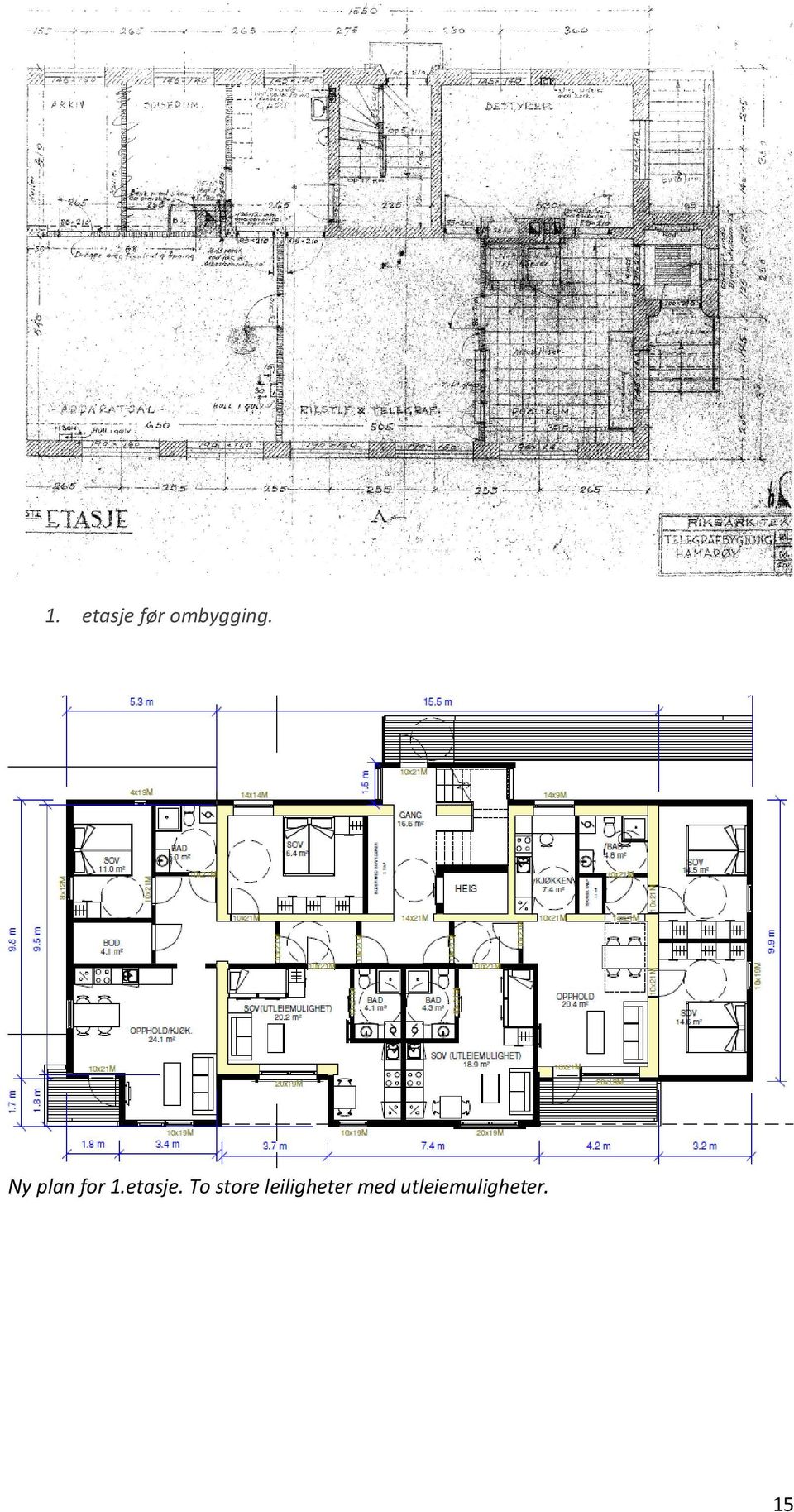 Ny plan for 1.etasje.