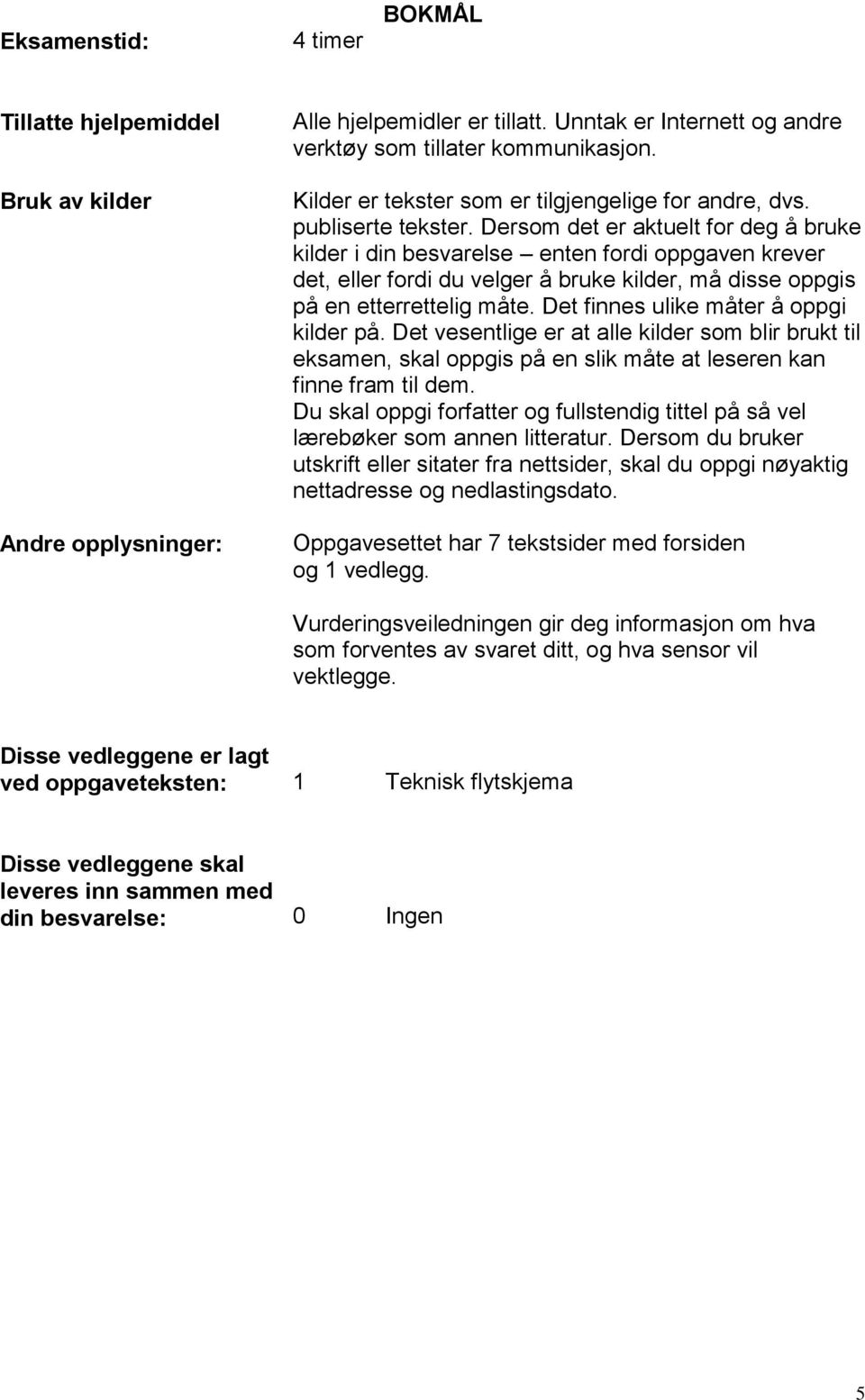 Dersom det er aktuelt for deg å bruke kilder i din besvarelse enten fordi oppgaven krever det, eller fordi du velger å bruke kilder, må disse oppgis på en etterrettelig måte.