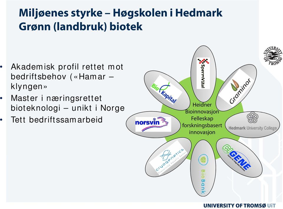 Master i næringsrettet bioteknologi unikt i Norge Tett