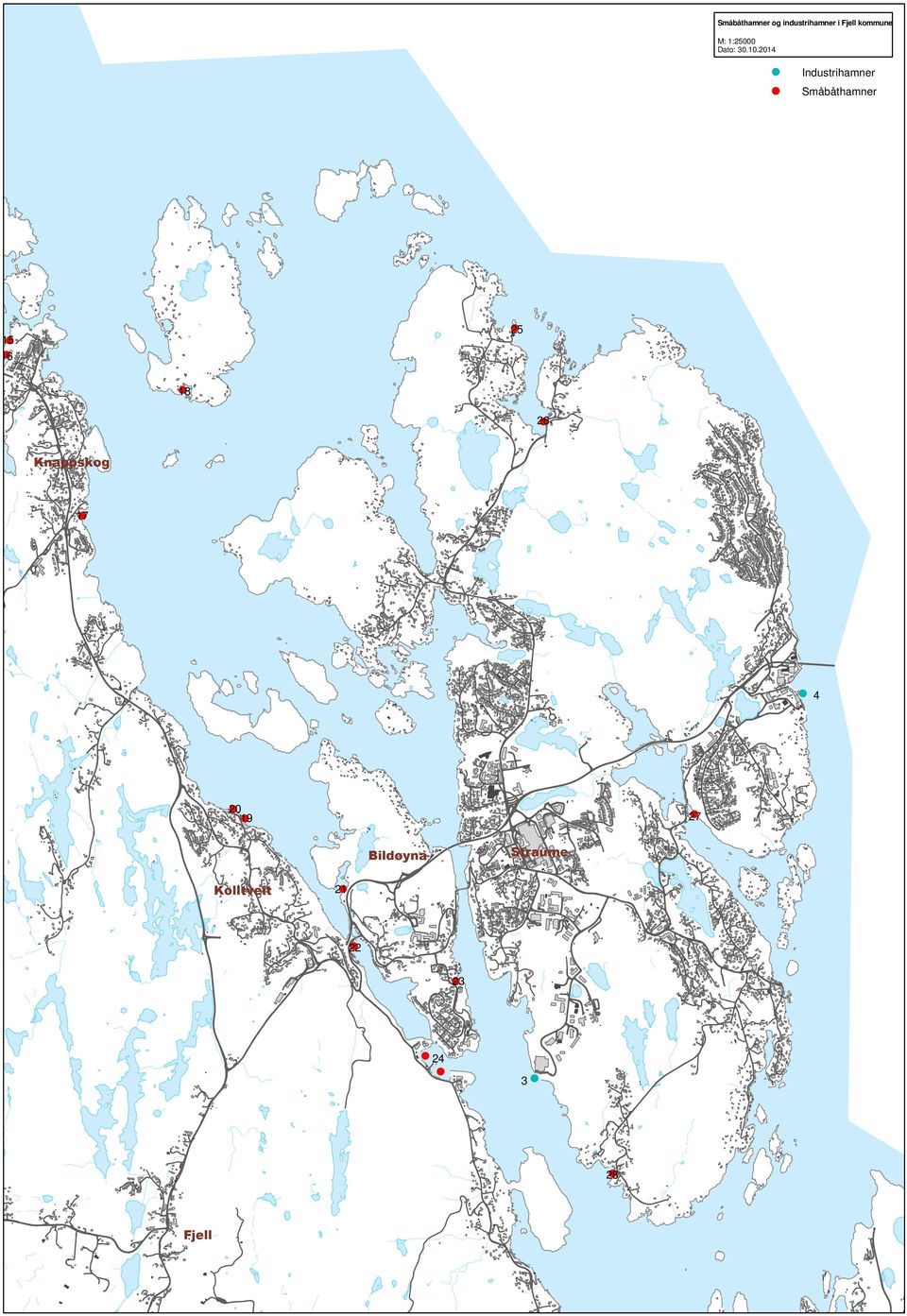 2014 Industrihamner Småbåthamner 25 15 16 18 26