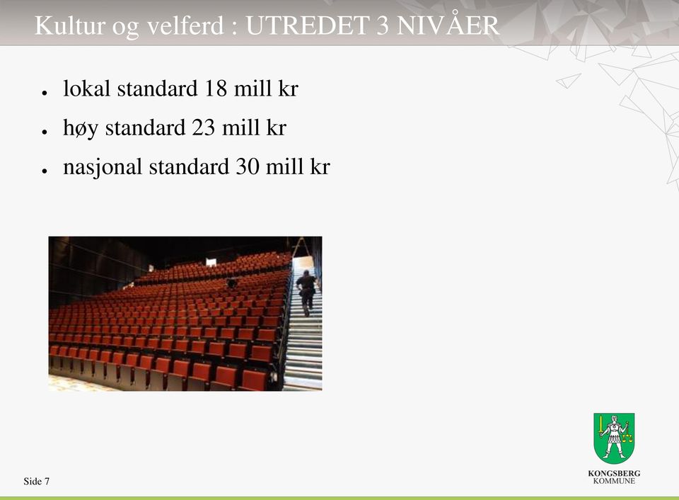 kr høy standard 23 mill kr