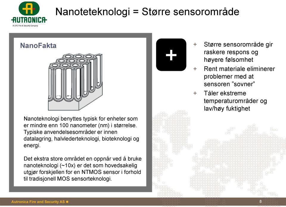 nanometer (nm) i størrelse. Typiske anvendelsesområder er innen datalagring, halvlederteknologi, bioteknologi og energi.