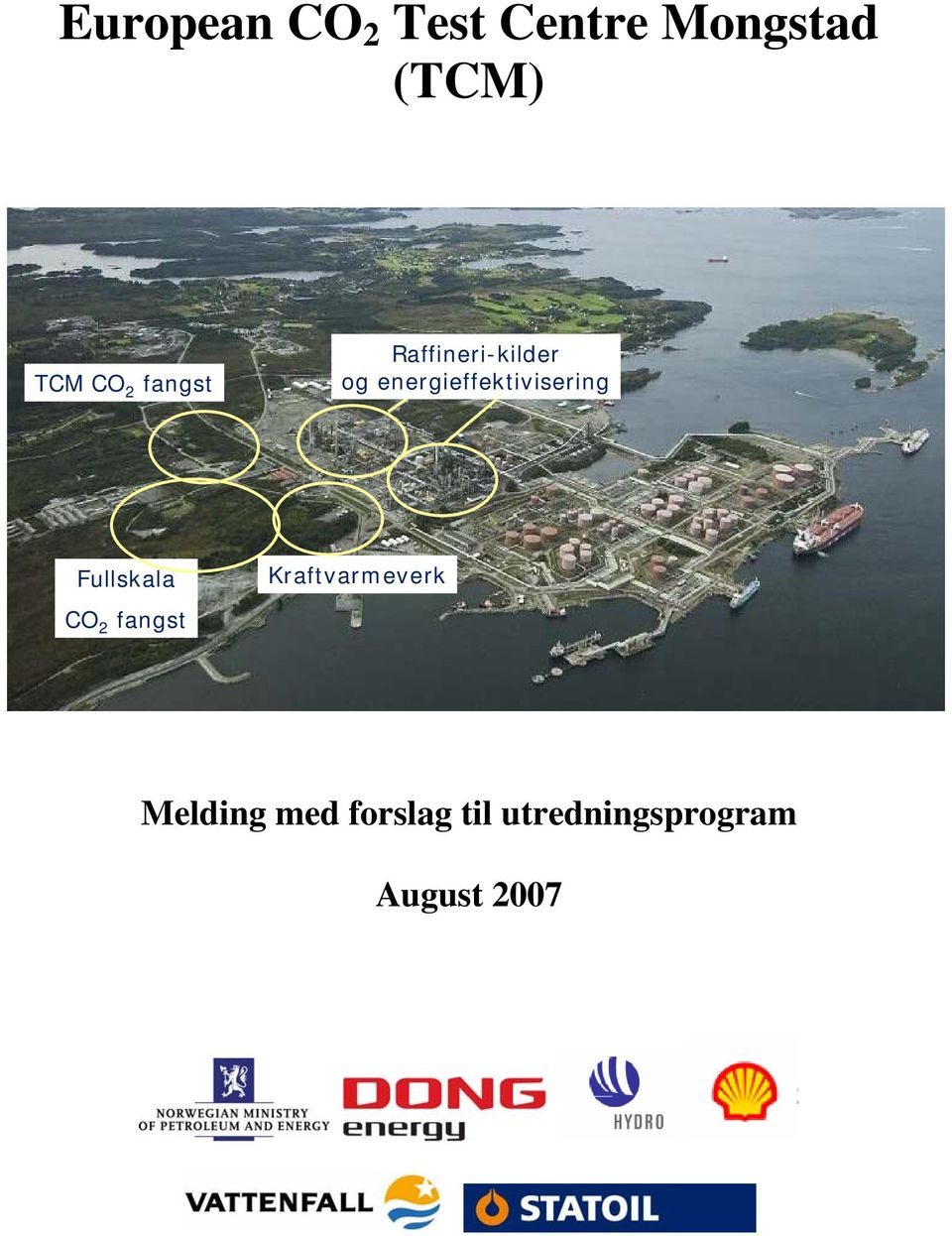 energieffektivisering Fullskala CO 2 fangst