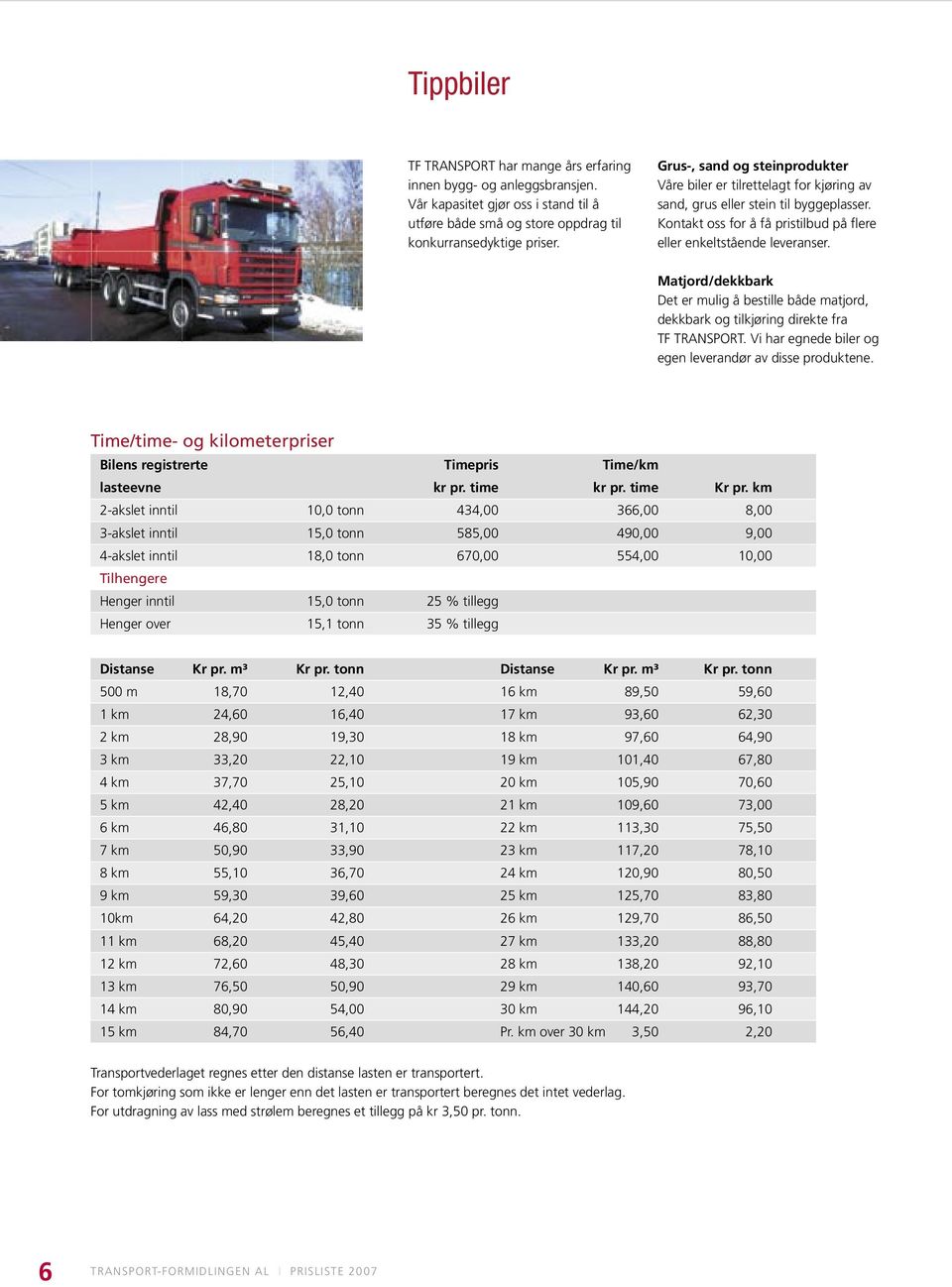 Matjord/dekkbark Det er mulig å bestille både matjord, dekkbark og tilkjøring direkte fra TF TRANSPORT. Vi har egnede biler og egen leverandør av disse produktene.