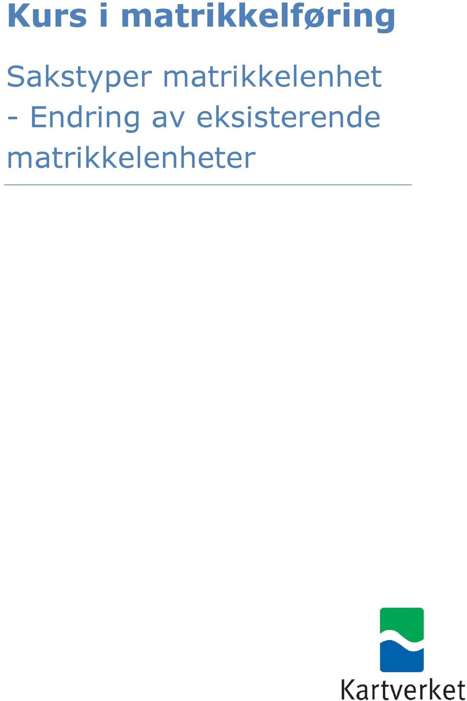 matrikkelenhet -