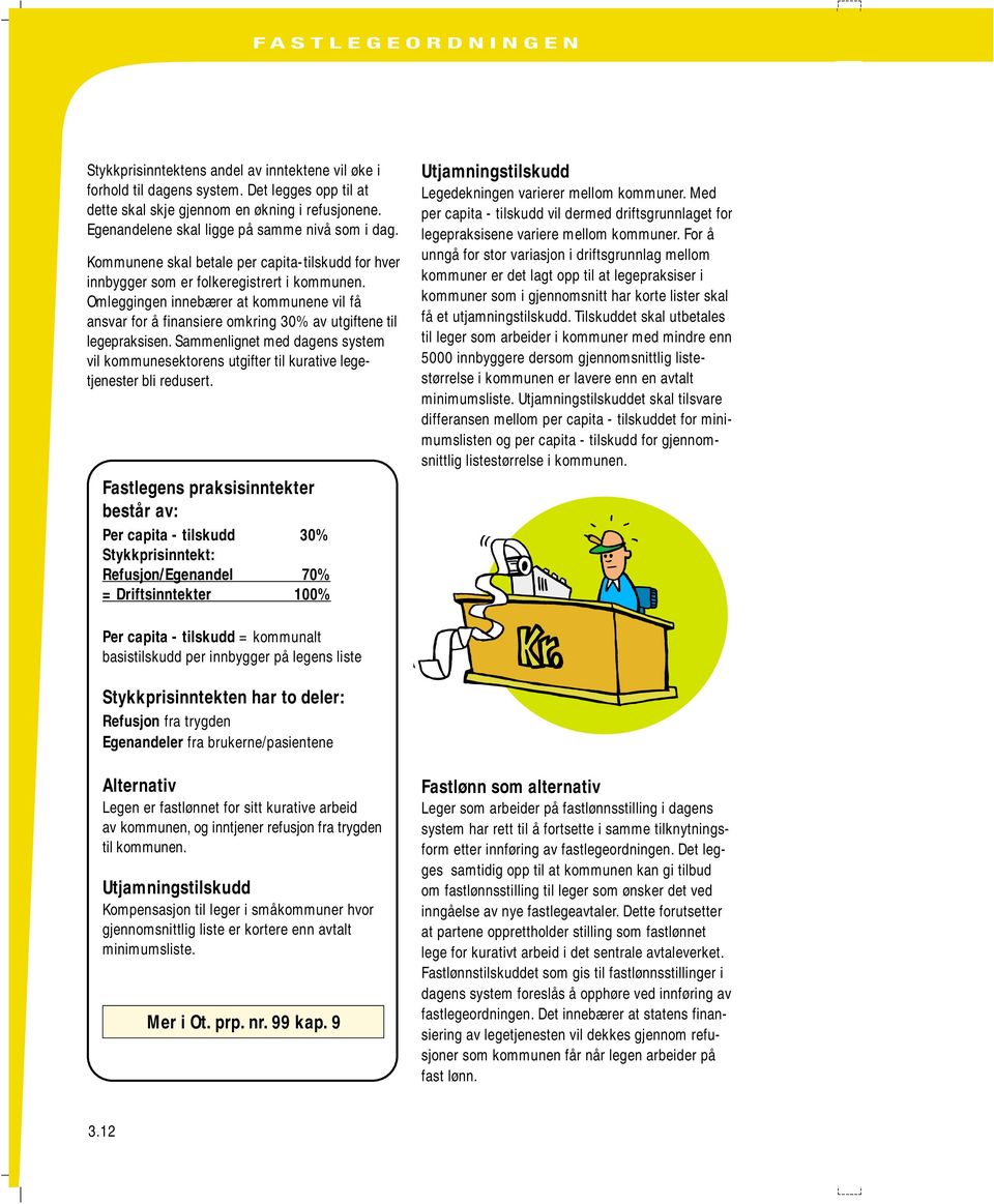 Omleggingen innebærer at kommunene vil få ansvar for å finansiere omkring 30% av utgiftene til legepraksisen.