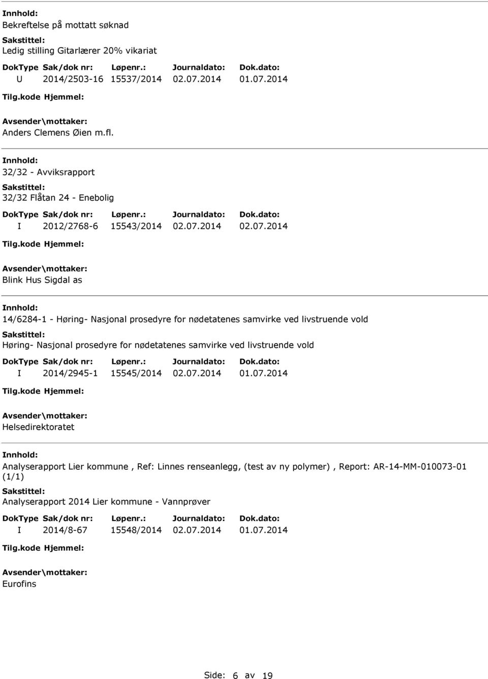 samvirke ved livstruende vold Høring- Nasjonal prosedyre for nødetatenes samvirke ved livstruende vold 2014/2945-1 15545/2014 Helsedirektoratet