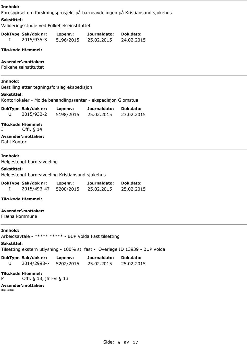 5198/2015 Offl. 14 Dahl Kontor 23.02.