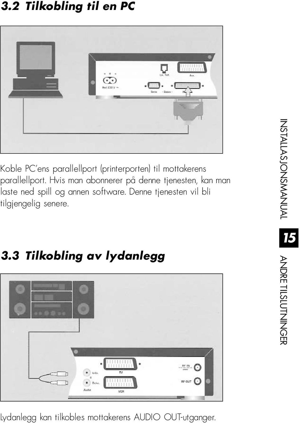 Hvis man abonnerer på denne tjenesten, kan man laste ned spill og annen software.