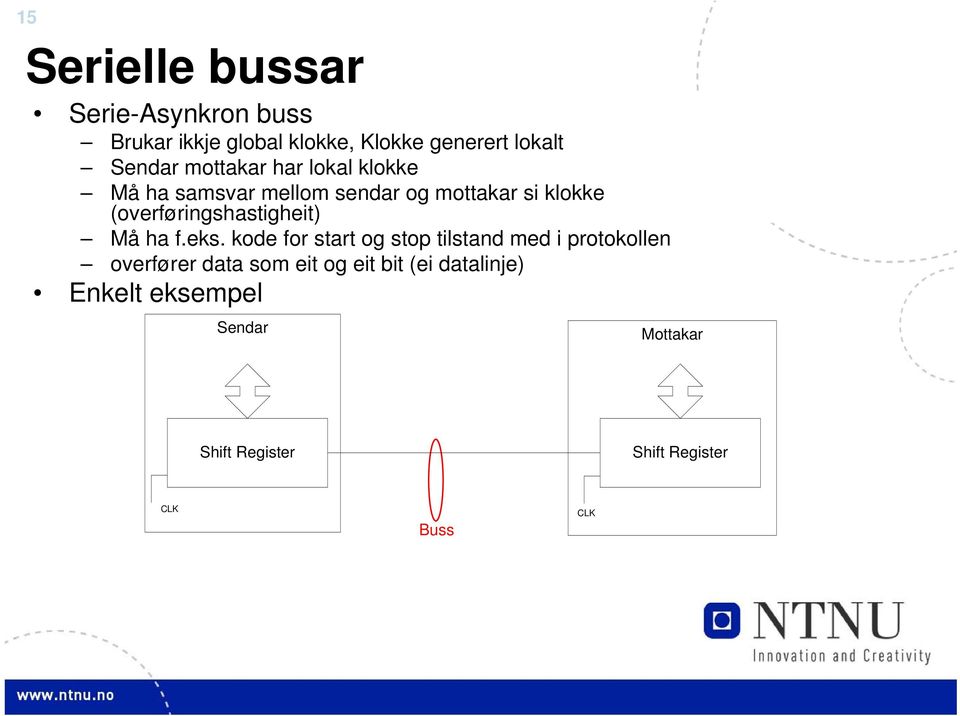 (overføringshastigheit) Må ha f.eks.