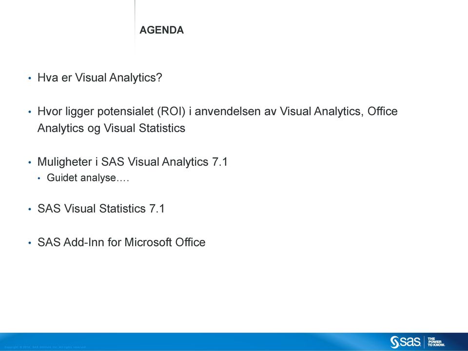 Analytics, Office Analytics og Visual Statistics Muligheter i
