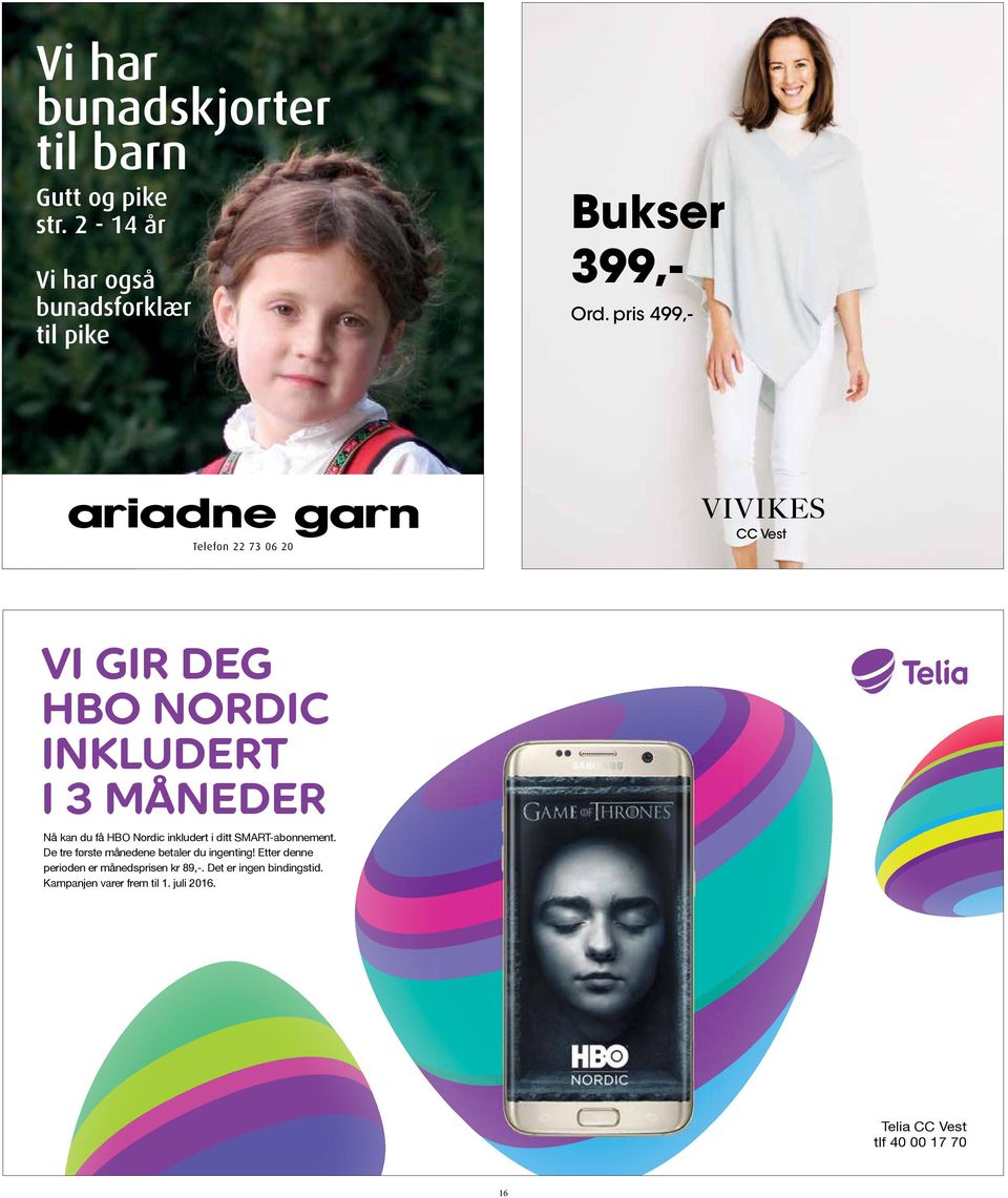 inkludert i ditt SMART-abonnement. De tre første månedene betaler du ingenting!