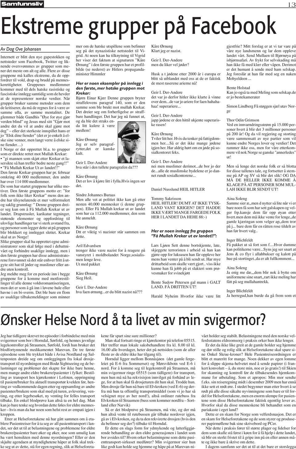 Gruppenes medlemmer kommer med til dels hatske rasistiske og fascistiske innlegg samtidig som de hevder at de representerer norske verdier.