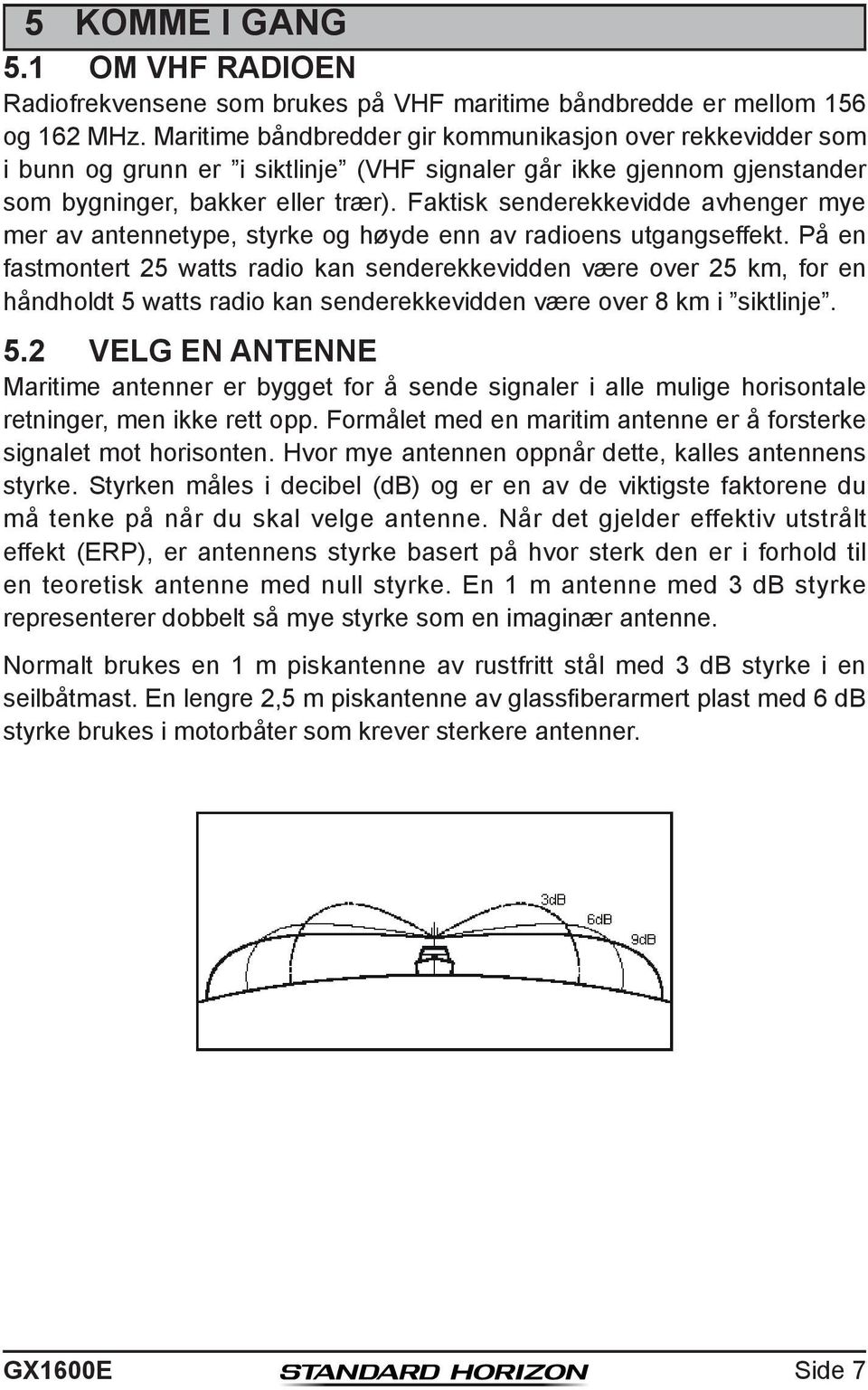 Faktisk senderekkevidde avhenger mye mer av antennetype, styrke og høyde enn av radioens utgangseffekt.