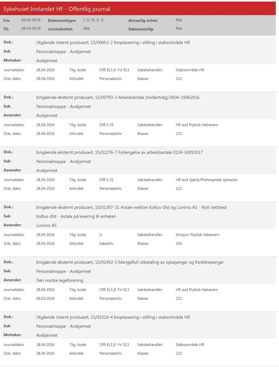 19062016 Dok. dato: 18.04.2016 Arkivdel: Personalarkiv Inngående eksternt produsert, 15/01276-7 Forlengelse av arbeidsavtale 0104-30092017 Dok.